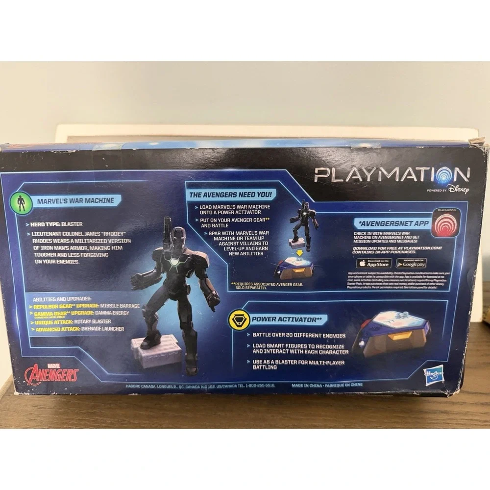 Disney Playmation Marvel Avengers War Machine‎ Power Activator Figure Set